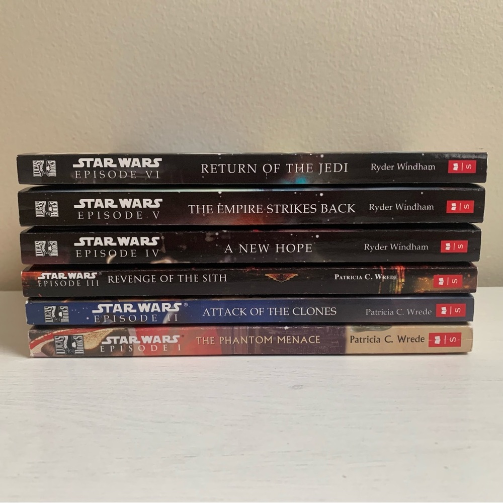 Star Wars 6 Book Set Episodes I-VI Softcover Scholastic
